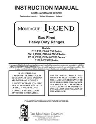 E136 &mdash; Installation & Service &mdash; first page