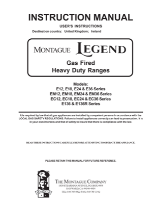 E136 &mdash; User Instructions &mdash; first page